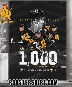 Congrats Lars Eller 1000 NHL Games Played In History Poster Canvas