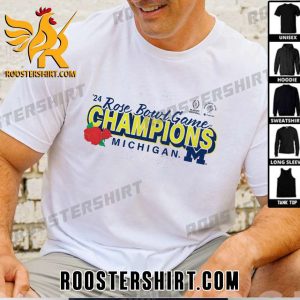 Congrats Michigan Wolverines Wins Albama 2024 Rose Bowl Game Champions T-Shirt With New Design
