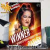 Congratulations Bayley Win Womens Royal Rumble Champions 2024 Poster Canvas