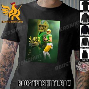 Congratulations Bo Nix 4457 Passing Yards Oregon Single Season Record Signature T-Shirt