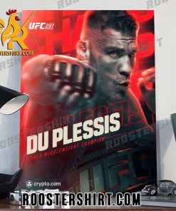 Congratulations Dricus Du Plessis Champs 2024 World Middleweight Champion Poster Canvas