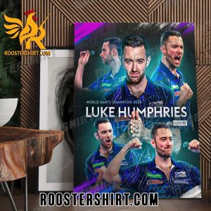 Congratulations Luke Humphries 2024 World Darts Champion Poster Canvas