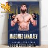 Congratulations Magomed Ankalaev Winner UFC Vegas 2024 Poster Canvas