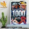 Congratulations Marc-Andre Fleury 1000 Games Played NHL Poster Canvas