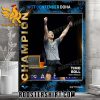 Congratulations Timo Boll Champion 2024 WTT Contender Doha Poster Canvas