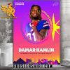 Damar Hamlin Comeback Player Of The Year Finalist 2024 National Football League Honors Poster Canvas