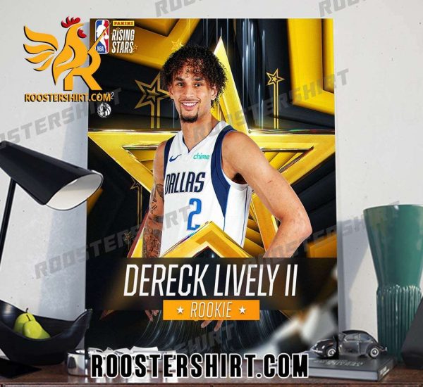 Dereck Lively II Rookie Panini Rising Stars NBA 2024 Poster Canvas