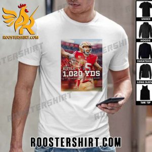 George Kittle 1020 YDS Most Receiving Yards By A Tight End In The 2023 Season T-Shirt