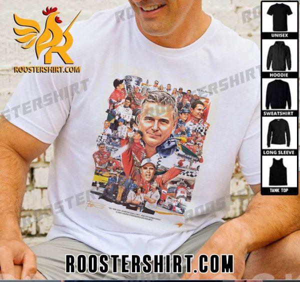 Gil De Ferran Signature Two Time Cart Champions 2000-2001 and Indy 500 WInner 2003 Closed Course Speed Record 241428 MPH Art T-Shirt