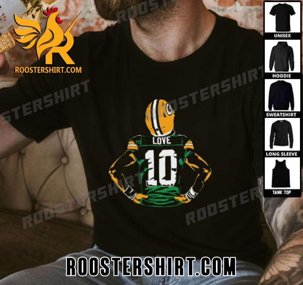 Green Bay Packers Jordan Love Football Player T-Shirt For True Fans