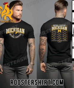 Helmet Michigan Wolverines Champs 2023 National Championship T-Shirt