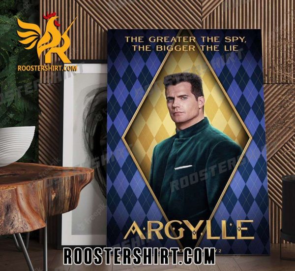 Henry Cavill In Argylle Movie Poster Canvas