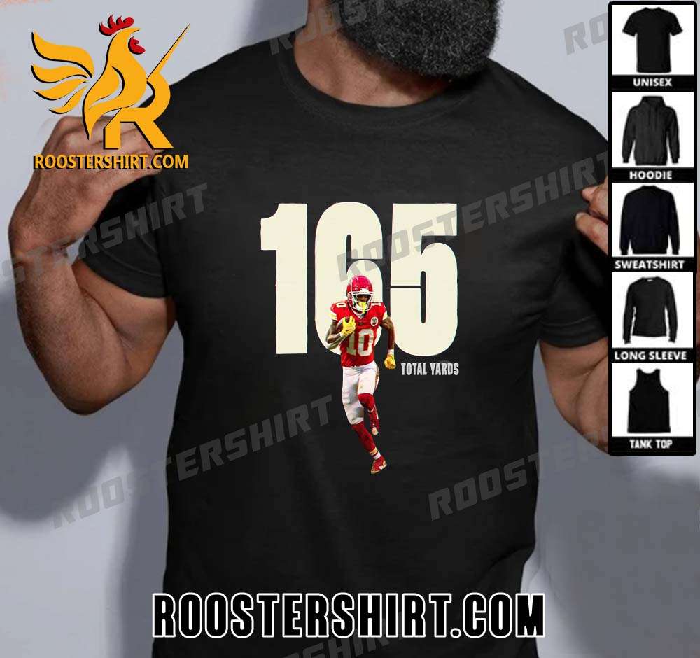 Isiah Pacheco 165 Total Yards Kansas City Chiefs T-Shirt