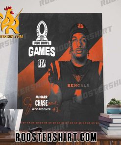 Ja’Marr Chase Cincinnati Bengals Pro Bowl Games Poster Canvas