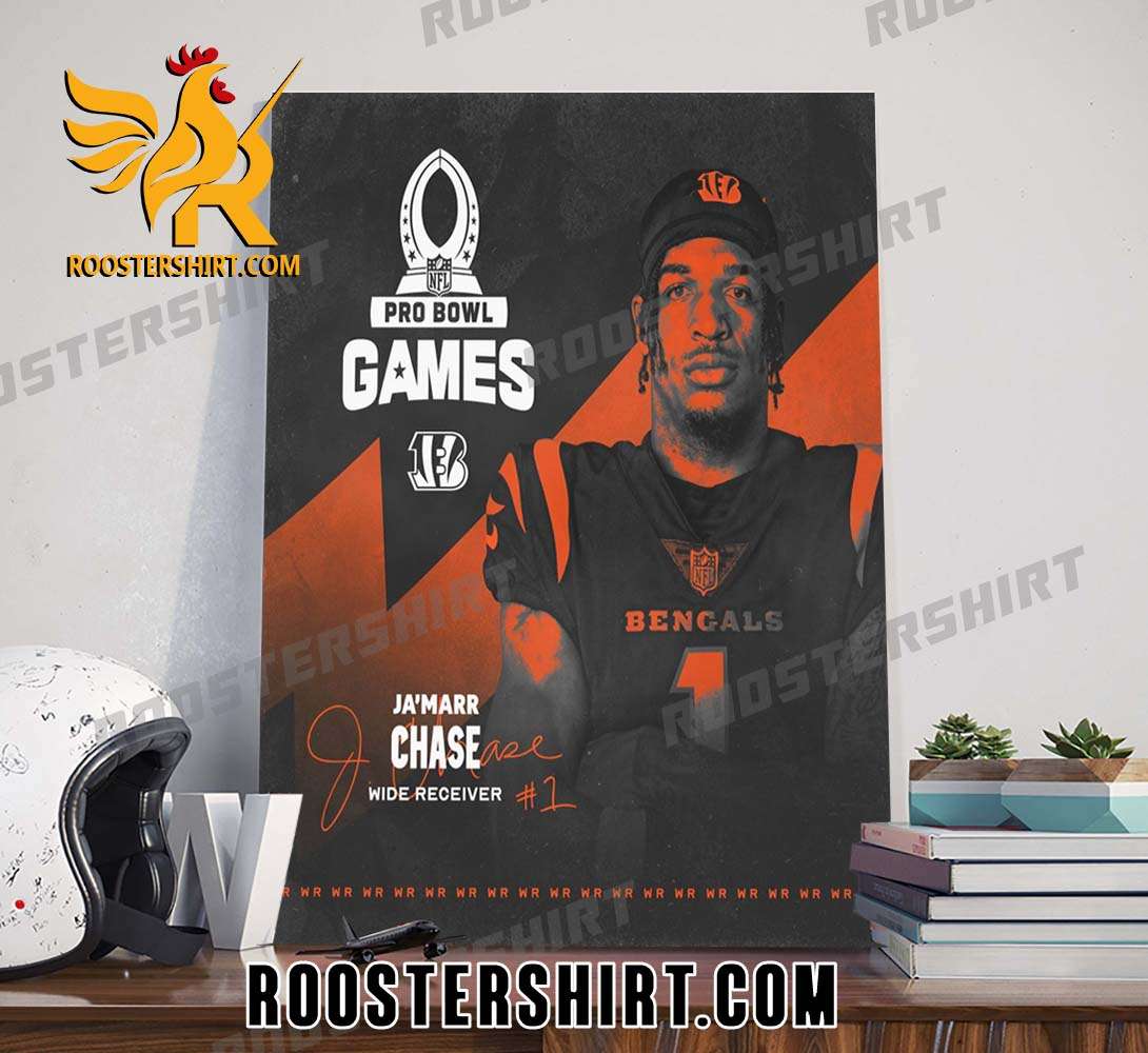 Ja'Marr Chase Cincinnati Bengals Pro Bowl Games Poster Canvas