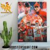 Kansas City Chiefs Team vs San Francisco 49ers Team Super Bowl Bound 2024 Poster Canvas