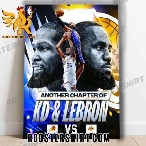 Kevin Durant Phoenix Suns Vs Los Angeles Lakers LeBron James Poster Canvas