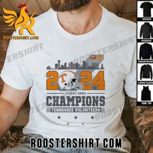 Limited Edition 2024 Tennessee Volunteers Skylines Citrus Bowl Champions Helmet Unisex T-Shirt