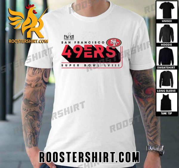 Logo New San Francisco 49ers Super Bowl LVIII 2024 T-Shirt