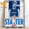Luka Doncic Western Conference Starter 2024 Poster Canvas