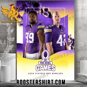 Minnesota Vikings 2024 Pro Bowl Games Poster Canvas