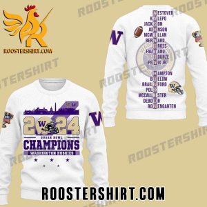 New Design 2024 Washington Huskies Champions Sweatshirt
