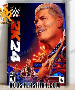 New Design Cody Rhodes WWE 2k24 Poster Canvas