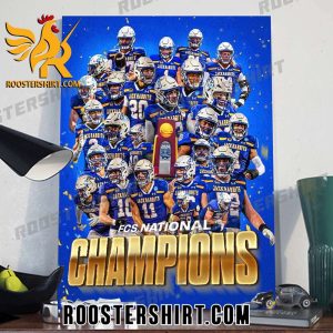 New Design South Dakota State Jackrabbits Champions 2024 FCS National Champions Poster Canvas
