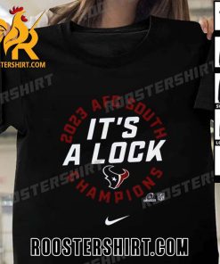 Nike X 2023-2024 AFC South Its A Lock Houston Texans Champions T-Shirt