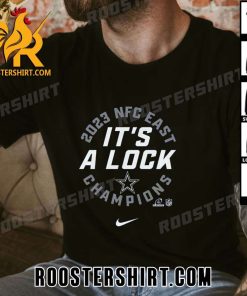 Nike X 2023-2024 NFC East Its A Lock Dallas Cowboys Champions T-Shirt