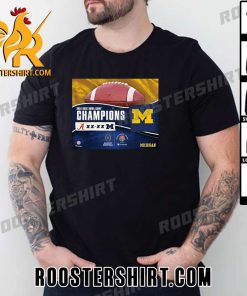 Official Michigan Wolverines Beat Albama 2024 Rose Bowl Game Champions T-Shirt