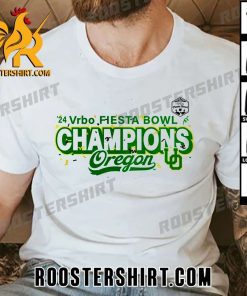 Oregon Ducks 2024 Fiesta Bowl Champions T-Shirt With New Design
