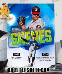 Paul Skenes 2024 MLB Pipelines No1 Pitching Prospect Poster Canvas