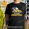 Premium 2024 CFP National Champions Peanuts Snoopy And Woodstock X Michigan Wolverines Unisex T-Shirt