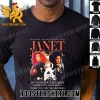 Premium Janet Jackson Together Again A Summer Tour 50th Anniversary 1974-2024 Thank You For The Memories Signatures Unisex T-Shirt