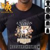 Premium Never Underestimate A Woman Who Understands Basketball And Loves Purdue Men’s Basketball 2023-2024 Signatures Unisex T-Shirt