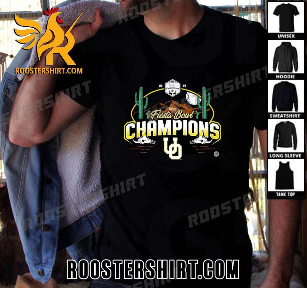 Premium Oregon Duck 2024 Vrbo Fiesta Bowl Champions Unisex T-Shirt