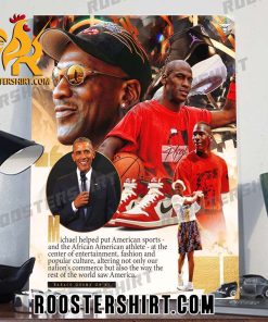 President Barack Obama penned a tribute essay on Michael Jordan to celebrate the launch of our Ring of Honor Poster Canvas