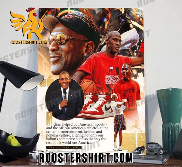 President Barack Obama penned a tribute essay on Michael Jordan to celebrate the launch of our Ring of Honor Poster Canvas