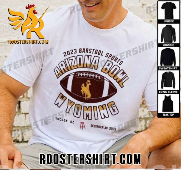 Quality 2023 Barstool Sports Arizona Bowl Champions Wyoming Cowboy Unisex T-Shirt