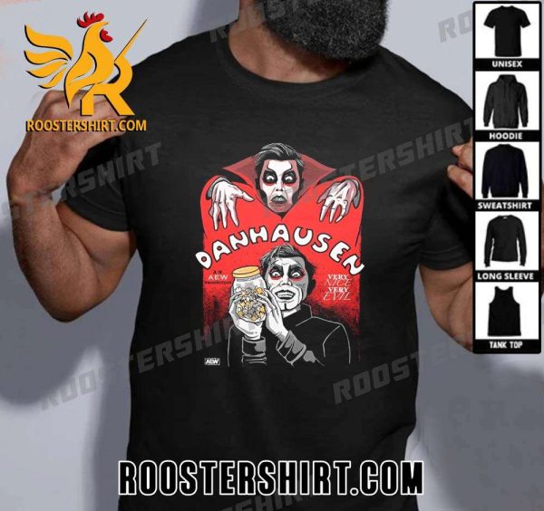 Quality All Elite Wrestling Danhausen Faust Poster Printhausen Limited Edition Merchandise T-Shirt