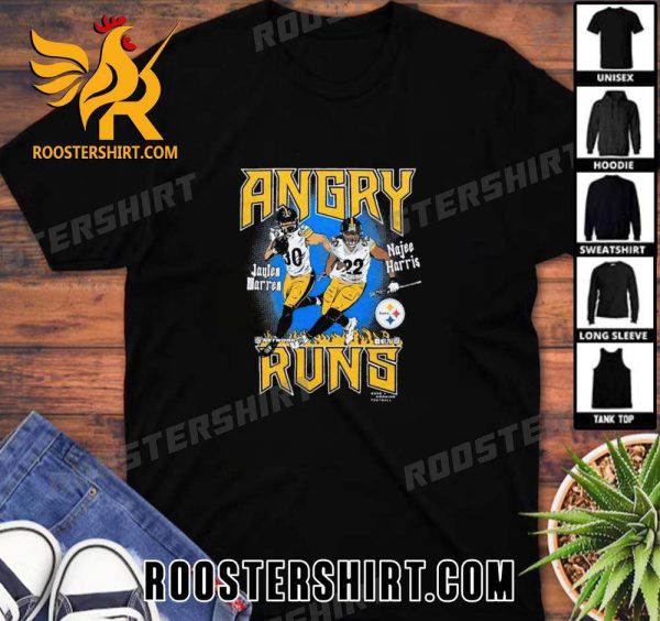 Quality Angry Runs Pittsburgh Steelers Warren And Harris Unisex T-Shirt