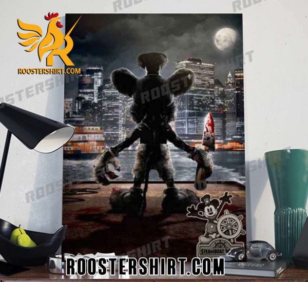 Quality Another Steamboat Willie Horror Movie Scary Mickey Mouse Merchandise Poster Canvas