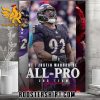 Quality Baltimore Ravens Justin Madubuike DT 2023 Season NFL Associated Press All Pro Second Team Poster Canvas