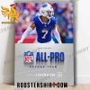 Quality Buffalo Bills Taron Johnson CB 2023 Season NFL Associated Press All Pro Second Team Poster canvas