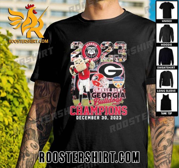 Quality Capital One Orange Bowl Georgia Bulldogs Champions December 30, 2023 Unisex T-Shirt