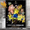 Quality Congratulations To Cristiano Ronaldo Is The Dubai Globe Soccer Awards Best Middle East Player Poster Canvas