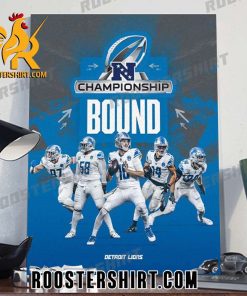 Quality Detroit Lions NFC Championship Bound Super Bowl LVIII NFL Playoffs Season 2023-2024 Poster Canvas
