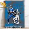 Quality Detroit Lions PR Jare Goff Is the 3rd QB In Franchise History To Win Multiple Playoff Games Joining Tobin Rote and Bobby Layne Poster Canvas
