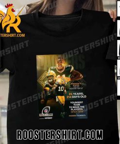Quality Green Bay Packers Are The Youngest Team To Make The NFL Playoffs Since 1974 T-Shirt